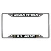 U.S. Army Woman Veteran Every State Chrome License Plate Frame