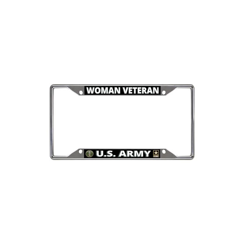 U.S. Army Woman Veteran Every State Chrome License Plate Frame