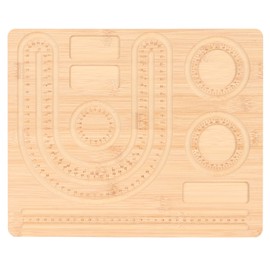 Bracelet Bead Board Jewelry Making Bracelet Measurement Board Bamboo Beading Board for Necklace Jewelry