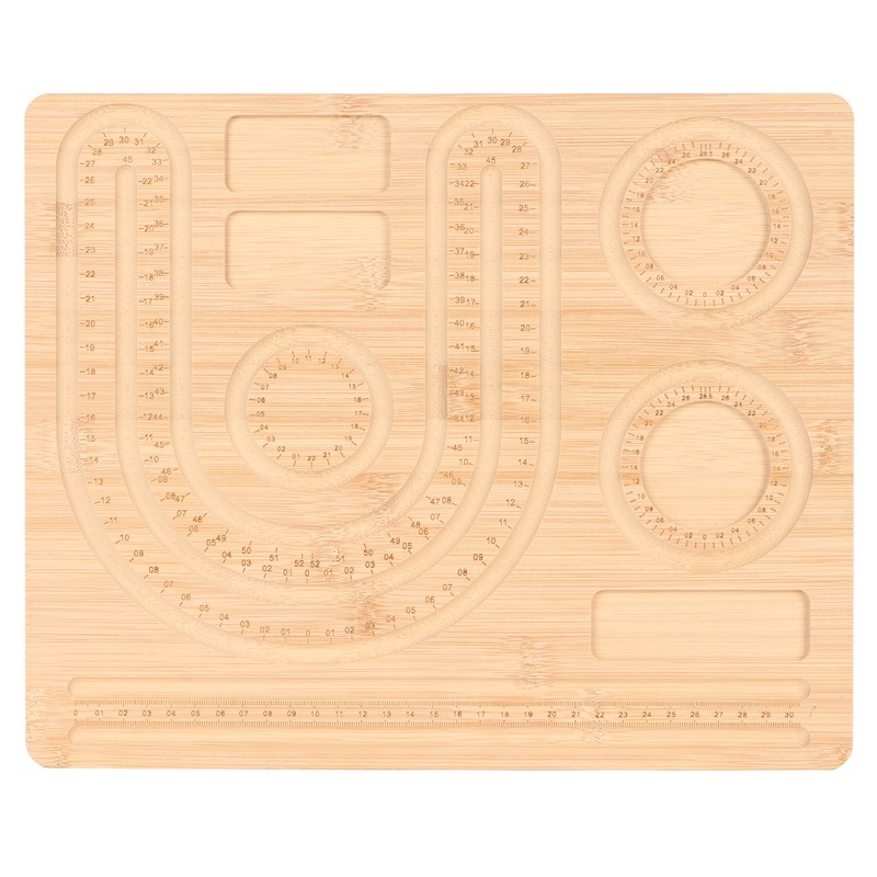 Bracelet Bead Board Jewelry Making Bracelet Measurement Board Bamboo Beading