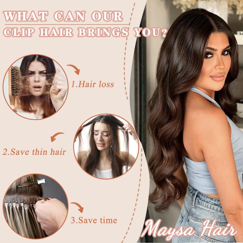 Clip in Hair Extensions Platinum Blonde Hair Extensions 4PCS Long