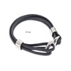 ROAL | Pulsera doble de piel para hombre, con dije