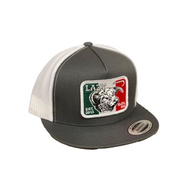 Lazy J Ranch Wear Mexico Elevation Cap, Gray/White, One Size