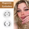 XdealCozyxc 2 Pairs Reusable Magnetic Eyelashes with Lashes, Easy to