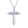 SeiMios 925 Sterling Silver Cross Necklace for Women Twisted Infinity