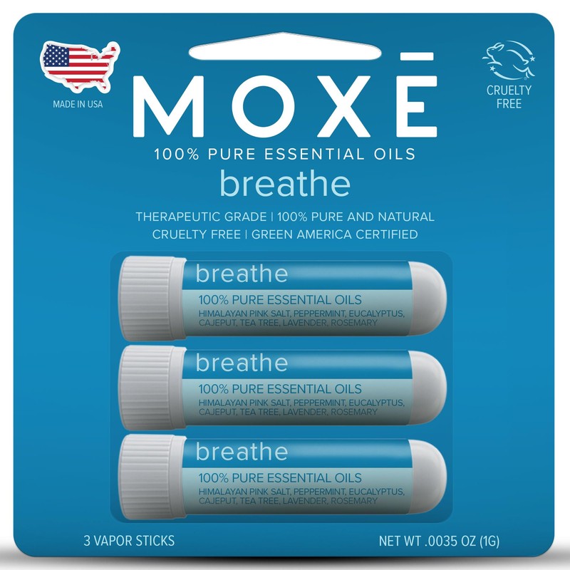 MOXE Breathe | Himalayan Salt Inhaler | Help Clear Congestion,