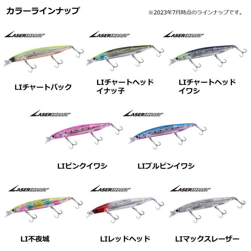DAIWA Shoreline Shiner Z Vertis R125F-LI Chart Back Lure with