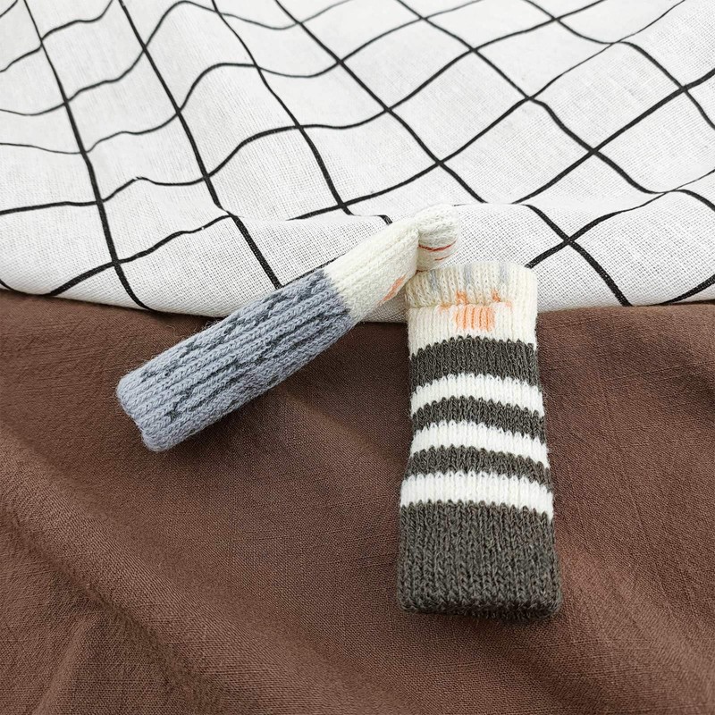 SING F LTD 24Pcs Furniture Leg Covers Set Cute Cat