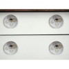 Homeroots Set of Twelve Beige And White Floral Ceramic Drawer