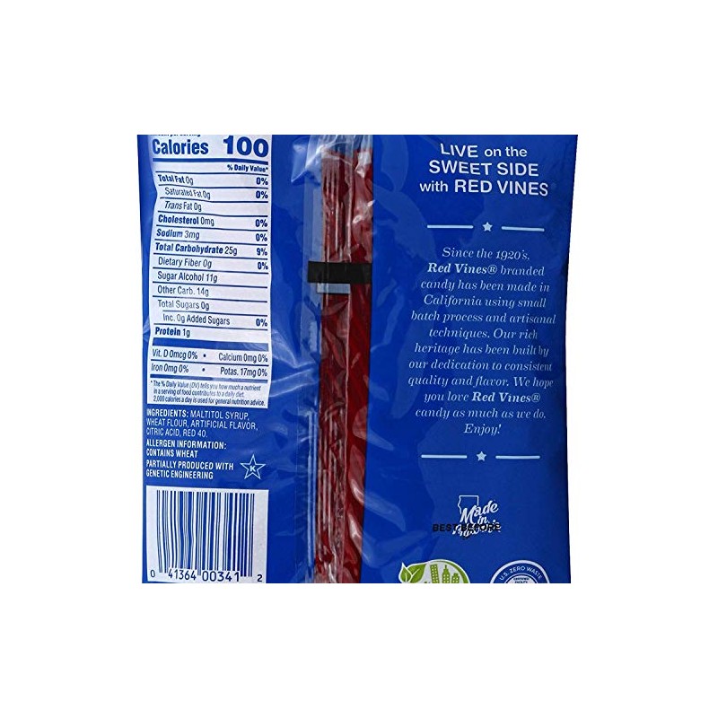 Red Vines Sugar Free Licorice, Strawberry Flavor, Soft & Chewy