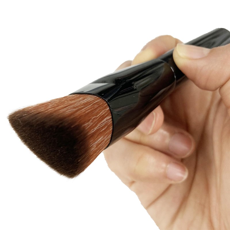 Shimada Seishindo LQ-04 Makeup Brush, Foundation Brush, Large, Angled Flat
