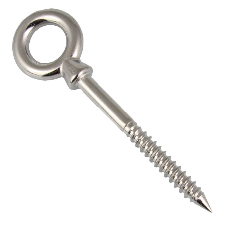 Eye Bolt with Wood Thread and Partial Thread 6 x