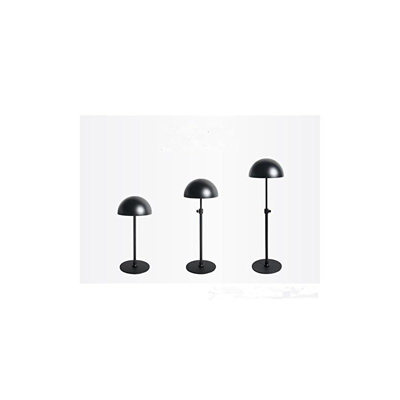 Black Half Circle Metal Adjustable hat Display Stand Racks
