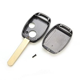 kuyuansu Car Remote Case Fob Blank Key Fit For HONDA Accord Civic CRV HRV Jazz Pilot 2 Button Replacement Key Shell Cover