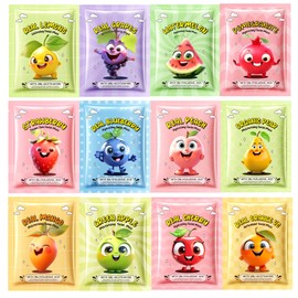 12 Pack Fruit Face Masks for Teen Girls, Bulk Hydrating Face Mask Spa Party Favors for Kids Women, Sheet Facial Mask Skincare Gifts Set, Birthday Party Spa Supplies for Girls