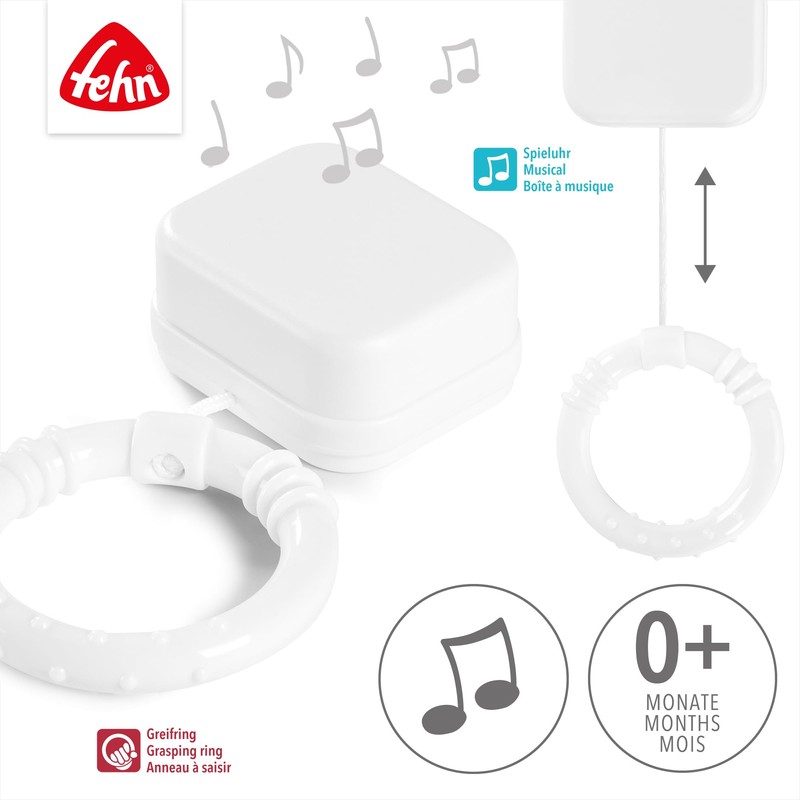 Fehn Mini Musical Works, different melodies Mozart´s lullaby White