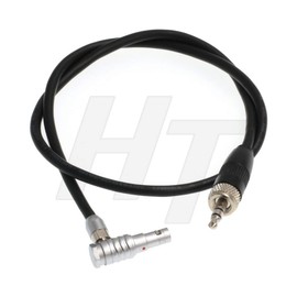 Coax 3.5mm 1/8'' TRS to 00B 5 Pin Audio Input Cable for ARRI Alexa Mini Z Cam E2 Camera Sony UWP D11 (Locked collar 3.5mm to RA 5 pin)