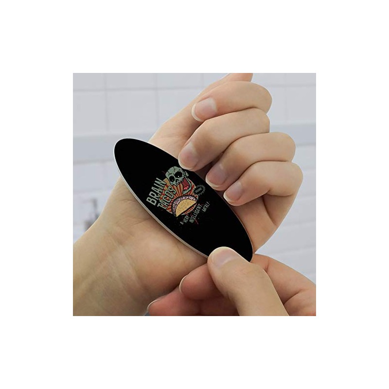 Brain Tacos Double-Sided Oval Nail File Emery Board Set 4