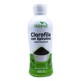 Vidanat Clorofila Líquida Con Spirulina Hierbabuena 500 Ml Vidanat