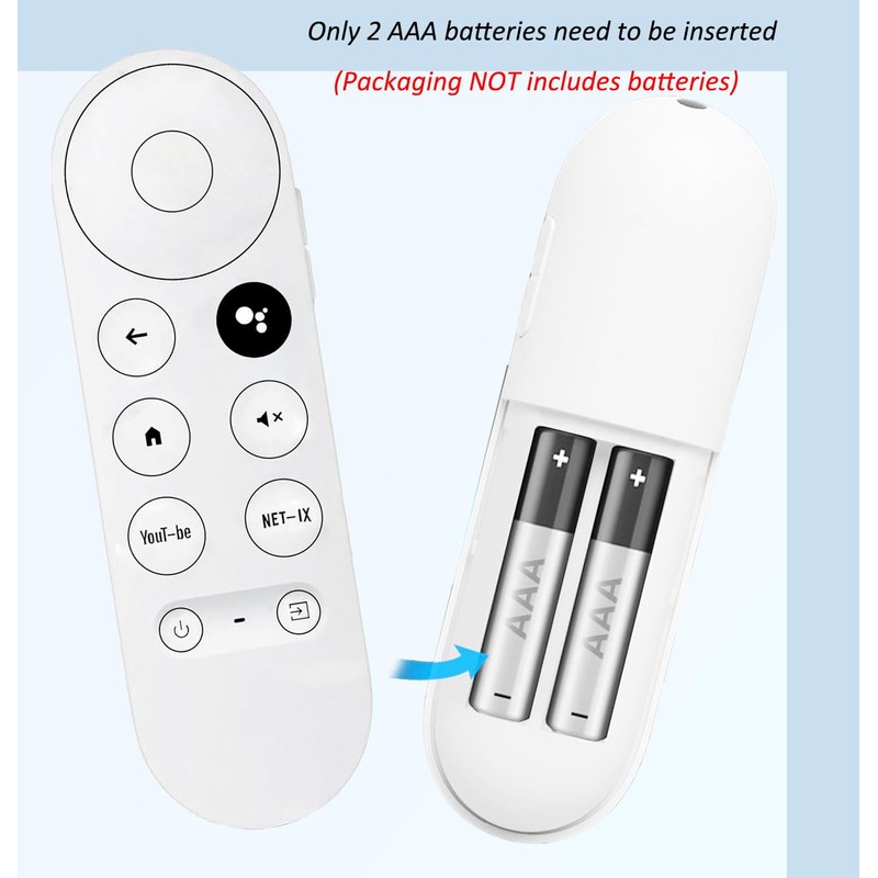 New Voice Remote Control for Google Chromecast 4K Snow HDTV,