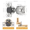 Chibery 30 Pack 1" Overlay 3D Soft Close Concealed Hinge