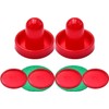 EVERMARKET 1 Set Mini Air Hockey Pushers & Pucks -