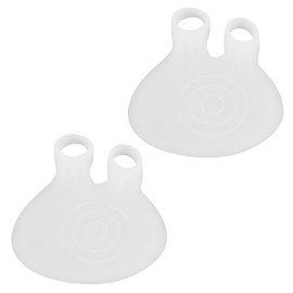 lasuroa 2pcs Baseball Palm Pads, Elastic Shock Absorbing Soft Thumb Guard Baseball Training Protector Accessories Suitable for Professional Batters (White)