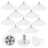 NOLITOY 30pcs Transparent PVC Suction Cups Screw for Secure Holding