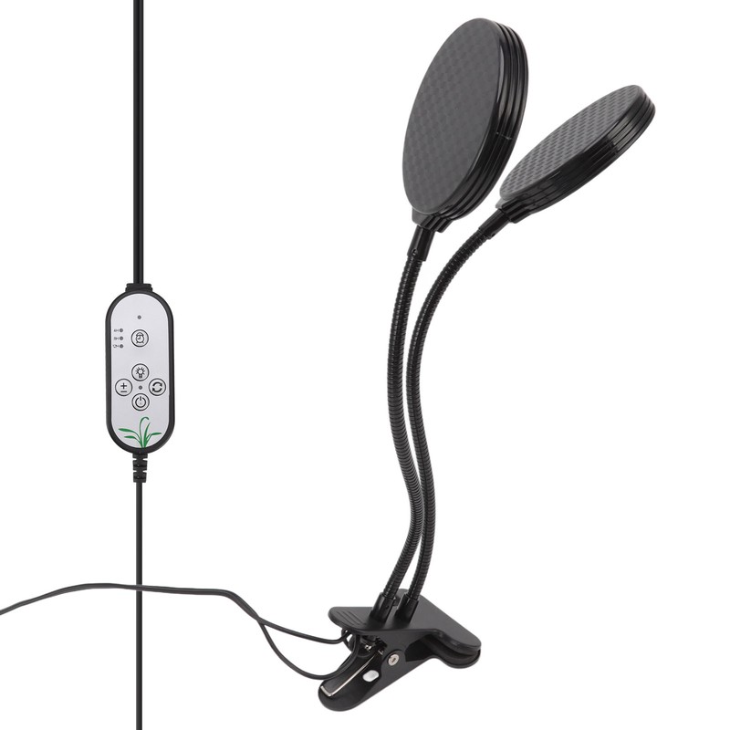 Plant Grow Light Timing 5 Dimmable Levels Waterproof Dual Head
