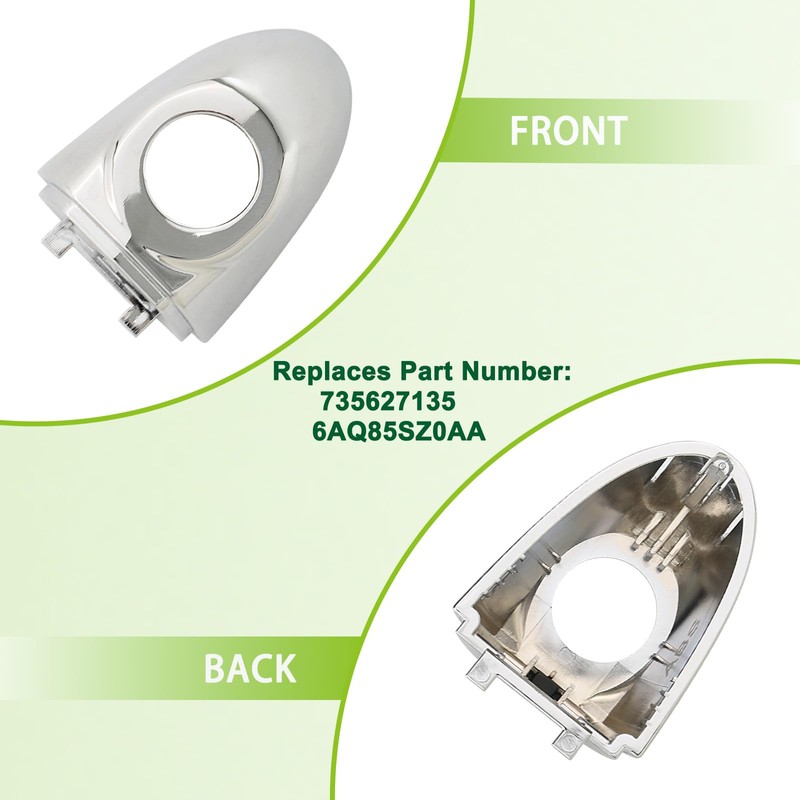 omoZone Exterior Door Handle Cover Cap with Keyhole Front Left
