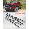 Auto Front & Rear GMC White Black OVERLAY Emblem Badge