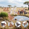 GZXUEHU Set of 12 Forest Animals Frigures Set, Zoo Animal
