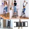 3 Step Ladder, Folding Step Stool with Wide Anti-Slip Pedal