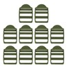 SUIKIHUM 10 Pack Plastic Ladder Slider, 1" (25mm) Backpack Buckle