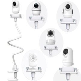 Baby Camera Monitor Mount Flexible Holder Stand Compatible with Momcozy,HelloBaby HB6550/HB65/HB66/HB6560/iFamily,Blemil,GoodBaby,OKAIDI,ANMEATE, Infant Optics Cameras and with 1/4" Baby Cameras Stand