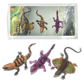 Reptile World Cutie Lizard 3P / Flexible and durable TPR material lizard model / 파충류세계 큐티 도마뱀 3P  유연하고 내구성 좋은 TPR 소재의 도마뱀 모형