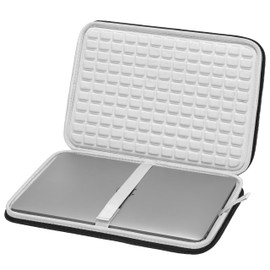 Ginsco 2025 New Laptop Case for MacBook Air 13-inch, Hard Shell Laptop Case Computer Sleeve Bag with Protective Padings, Travel Carrying Case with Ergonomic Handle Back Luggage Strap