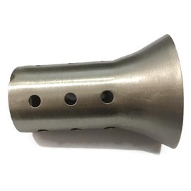 ESNET General Purpose Inner Baffle Silencer Muffler, Stainless Steel, Noise Reducing, Volume Adjustment, Motorcycle, Exhaust, Motorcycle, Car, Instruction Manual Not Included, 2.0 x 3.1 inches (51 x
