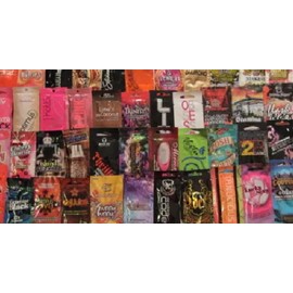 10 NEW ASSORTED INDOOR TANNING BED LOTION, PACKETS SAMPLES PACKETTES