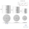 Royal Imports Flower Acrylic Vases Cylinders - Decorative Centerpiece Display