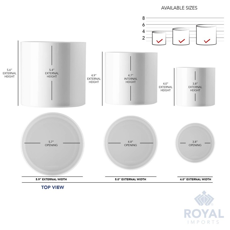 Royal Imports Flower Acrylic Vases Cylinders - Decorative Centerpiece Display
