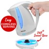 Brentwood 1100W 1.7L BPA Free Cordless Electric Kettle with Concealed