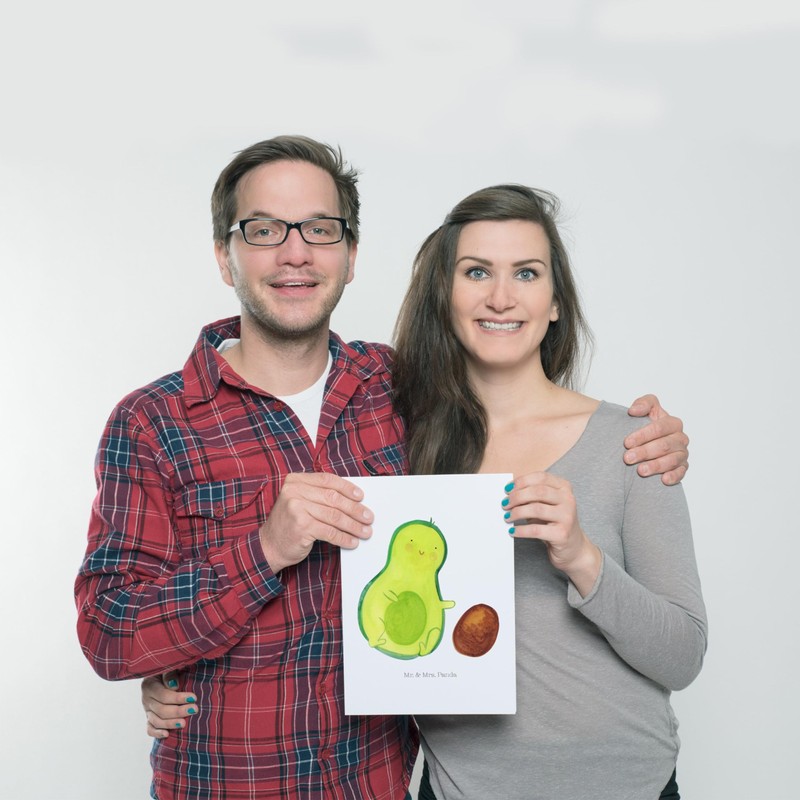 Mr. & Mrs. Panda DIN A3 Poster Avocado Rolls Core