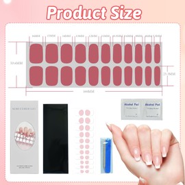 Pack of 20 UV Hardening UV Nail Foil for Long-Lasting Manicure, UV Nail Foils, Easy to Use with UV Nail Lamp, Gel Nail Sticker UV for Comfortable Home Manicure
