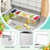 Mifoci 2 Pack Stainless Steel Chilled Condiment Server 6 Removable