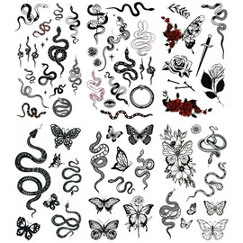 KING HORSE Tattoo Sticker Spider Scorpion Hawk Scorpion (hm6031)