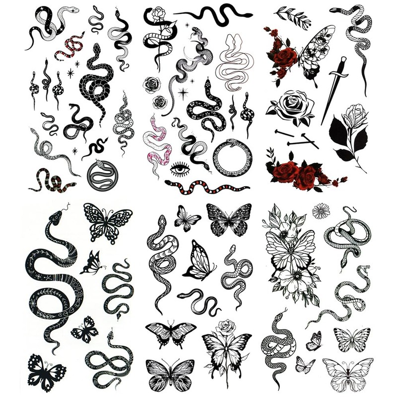 KING HORSE Tattoo Sticker Spider Scorpion Hawk Scorpion (hm6031)