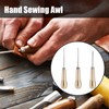 Copper Handle Sewing Awl, Leather Stitching Awl Set Speedy Stitch