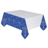 Amscan 572199 Eight Happy Nights Hanukkah Plastic Table Cover, 54"