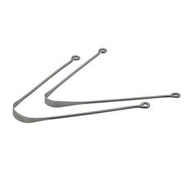 Stahl Zungenreiniger 2er Set Linderung von Mundgeruch Mundhygiene